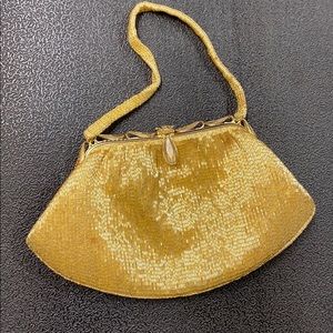 Gold beaded bag